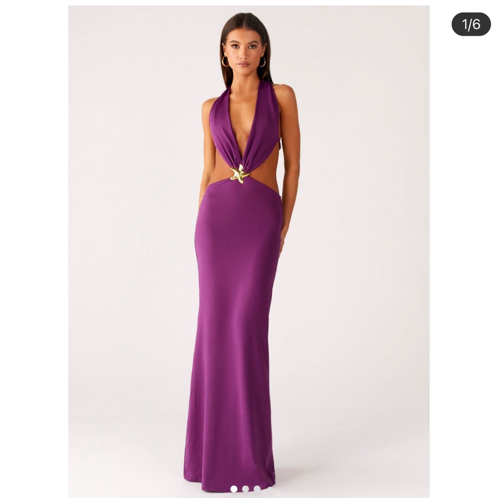 Pepper Mayo Sea Siren Maxi Dress Violetta size US 4 AUS 8